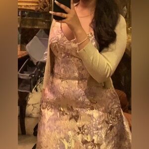 Floral and cute prom dress